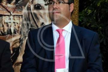  Telde con el empresario Grisaleña en la lectura del pregón de Santiago 2018 (Foto Antonio Alí)